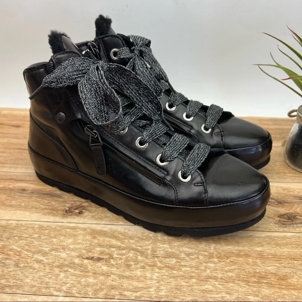 Ron White Klera Genuine Shearling High Top Sneaker sz 8 - Picture 6 of 9